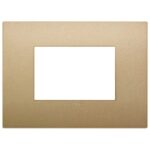 Rama 3M Classic technopolymer matt gold vimar Arke 19653.78 – Matt gold, Ornament – dimensiuni tehnice – partener oficial Vimar