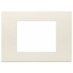 Rama 3M metal satin Inox Vimar LINEA 30653.72 – Satin Inox, Ornament – vedere frontală – partener oficial Vimar