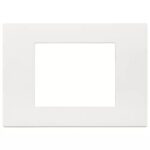 Rama 3M metal satin Inox Vimar LINEA 30653.72 – Satin Inox, Ornament – vedere frontală – partener oficial Vimar