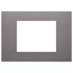 Rama 3M metal satin Inox Vimar LINEA 30653.72 – Satin Inox, Ornament – vedere frontală – partener oficial Vimar