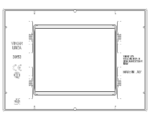 Rama 3M technopolimer vopsit Clay Vimar LINEA 30653.21 – Clay, Ornament – dimensiuni tehnice – partener oficial Vimar