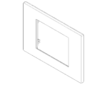 Rama 3M technopolimer vopsit Clay Vimar LINEA 30653.21 – Clay, Ornament – dimensiuni tehnice – partener oficial Vimar