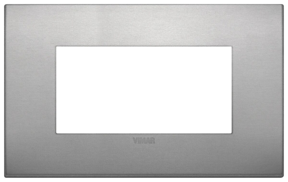 Rama 4M Classic aluminium lava vimar Arke 19654.16 – Aluminium lava, Ornament – vedere frontală – partener oficial Vimar