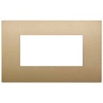 Rama 4M Classic technopolymer matt gold vimar Arke 19654.78 – Matt gold, Ornament – dimensiuni tehnice – partener oficial Vimar