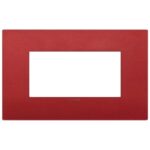 Rama 4M Classic technopolymer matt red vimar Arke 19654.75 – Matt red, Ornament – dimensiuni tehnice – partener oficial Vimar