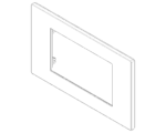 Rama 4M technopolimer Reflex Negru Vimar LINEA 30654.42