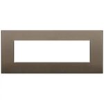 Rama 7M Classic aluminium dark bronze vimar Arke 19657.17 – Aluminium dark bronze, Ornament – vedere frontală – partener oficial Vimar