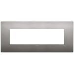 Rama 7M Classic metal black nickel vimar Arke 19657.10 – Black nickel, Ornament – vedere frontală – partener oficial Vimar