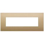 Rama 7M Classic technopolymer matt gold vimar Arke 19657.78 – Matt gold, Ornament – dimensiuni tehnice – partener oficial Vimar