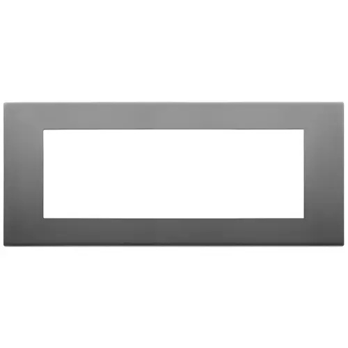 Rama 7M metal satin Inox Vimar LINEA 30657.72 – Satin Inox, Ornament – vedere frontală – partener oficial Vimar