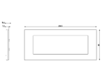 Rama 7M technopolimer vopsit Silver Vimar LINEA 30657.20