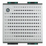 Sonerie 3 sunete Living Light Bticino 12V c.a.electronica 2M culoare aluminiu NT4355/12