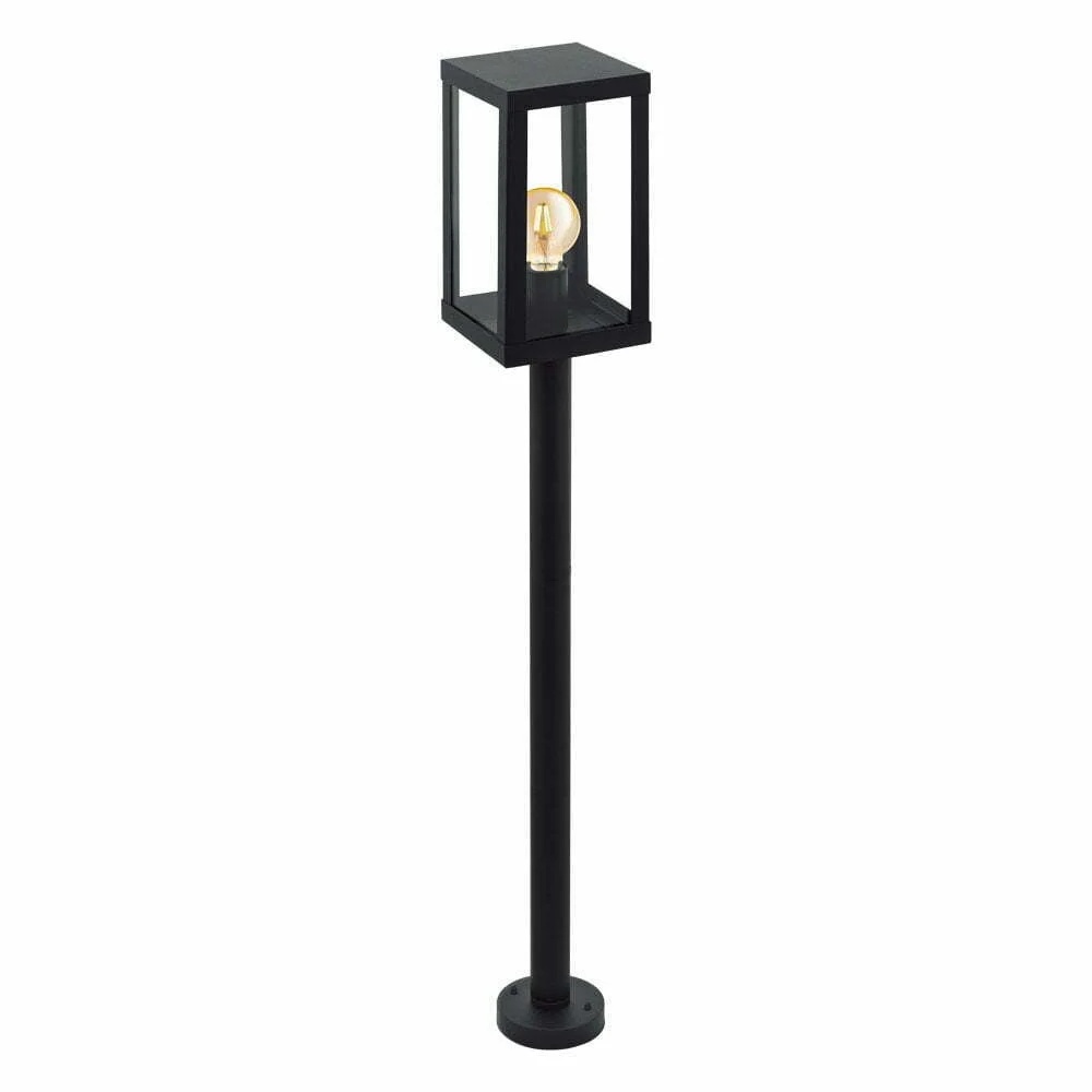 Stalp exterior EGLO ALAMONTE 1 94833 – E27 1X60W IP44 – Negru Stalp exterior EGLO ALAMONTE 1 94833 - E27 1X60W IP44 - Negru – Iluminat exterior, Corpuri de iluminat – vedere frontală – partener oficial Eglo