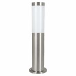 Stalp exterior EGLO HELSINKI 81751 - E27 1X12W IP44 D75mm - Inox – Iluminat exterior, Corpuri de iluminat – vedere frontală – partener oficial Eglo