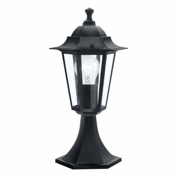 Stalp exterior EGLO LATERNA 4 22472 - E27 1X60W IP44 D195mm - Negru – Iluminat exterior, Corpuri de iluminat – vedere frontală – partener oficial Eglo