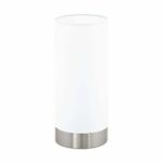 Veioza EGLO DAMASCO 1 95775 – E27 1X60W D100mm – Sticla satinata – Nichel Mat