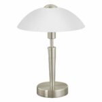 Veioza EGLO SOLO 1 85104 - E14 1X40W D260mm - Sticla satinata - Nichel Mat – Iluminat interior, Corpuri de iluminat – vedere frontală – partener oficial Eglo