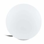 Veioza exterior EGLO MONTEROLO 98101 - E27 1X40W IP65 D300mm - Plastic - Alb – Iluminat exterior, Corpuri de iluminat – vedere frontală – partener oficial Eglo