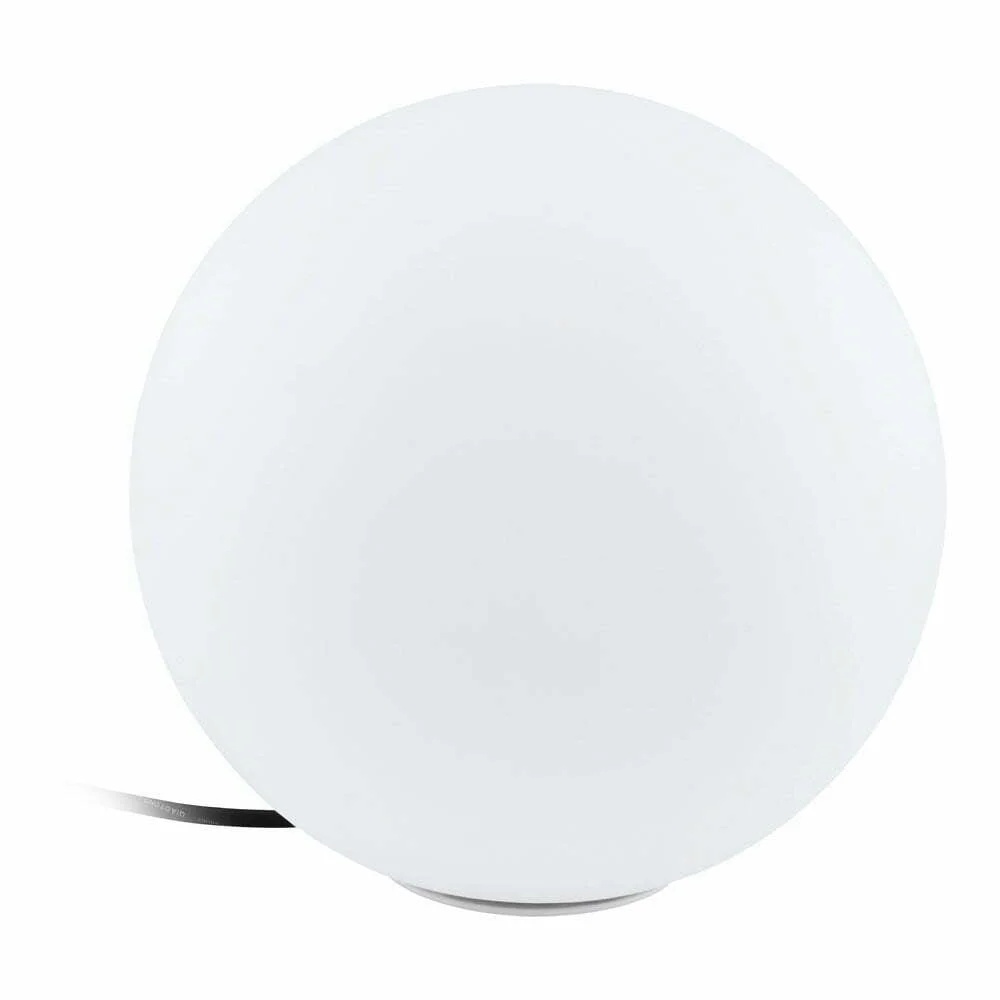 Veioza exterior EGLO MONTEROLO 98101 - E27 1X40W IP65 D300mm - Plastic - Alb – Iluminat exterior, Corpuri de iluminat – vedere frontală – partener oficial Eglo