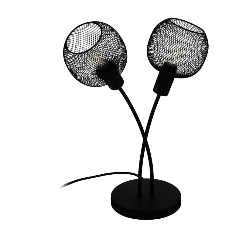 Veioza vintage EGLO WRINGTON 1 43376 – E14 2X40W – Otel – Negru Veioza vintage EGLO WRINGTON 1 43376 - E14 2X40W - Otel - Negru – Iluminat interior, Vintage – vedere frontală – partener oficial Eglo