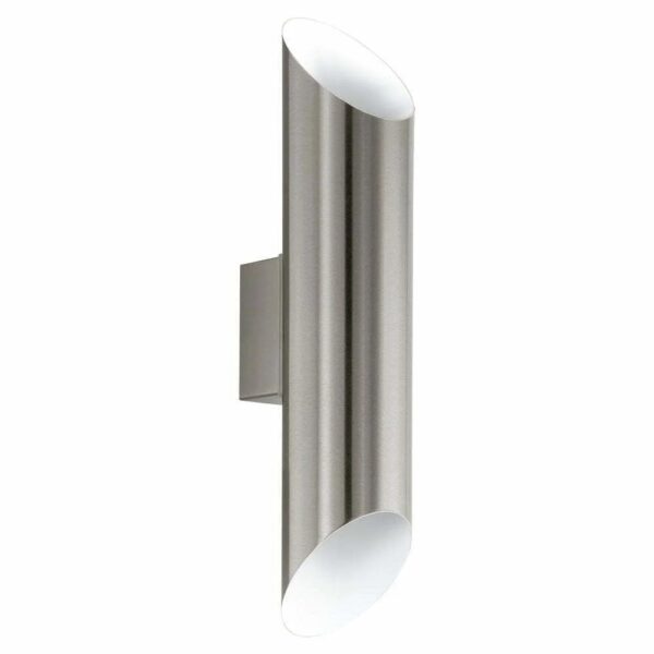 Aplica exterior EGLO AGOLADA 94803 - LED 2X3.7W 640lm 3000K IP44 - Inox - Inox - Alb