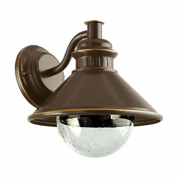 Aplica exterior EGLO ALBACETE 96262 - E27 1X40W IP44 - Sticla - Cupru - Maro