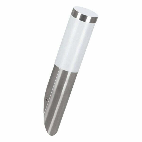 Aplica exterior EGLO HELSINKI 81753 - E27 1X12W IP44 D75mm - Inox - Alb