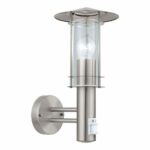 Aplica exterior EGLO LISIO 30185 - E27 1X60W IP44 - Sticla - Inox