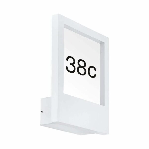 Aplica exterior EGLO MONTEROS 98143 - E27 1X28W IP44 - Plastic - Sticla - Alb