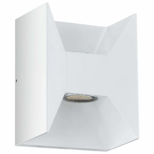 Aplica exterior EGLO MORINO 93318 - LED 2X2.5W 360 Gradem 3000K IP44 - Aluminiu turnat - Alb
