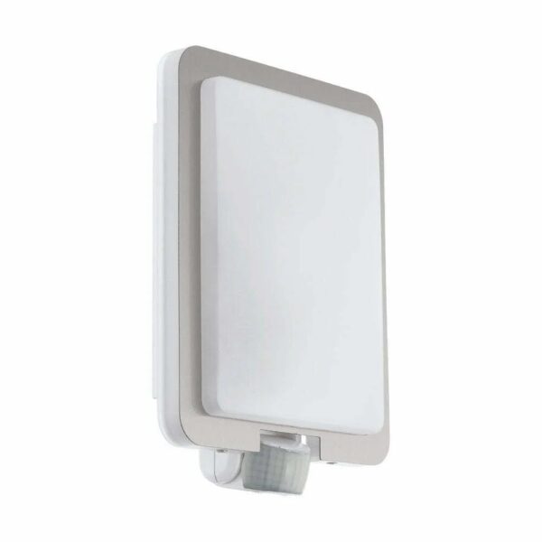 Aplica exterior EGLO MUSSOTTO 97218 - E27 1X28W IP44 - Plastic - Inox - Alb