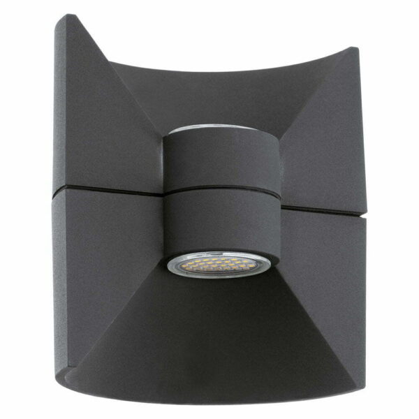 Aplica exterior EGLO REDONDO 93368 - LED 2X2.5W 360 Gradem 3000K IP44 - Aluminiu turnat - Antracit