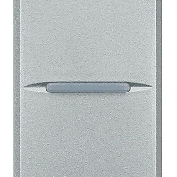 Buton cu revenire AXIAL Axolute Bticino 1M 10A , culoare aluminiu HC4005