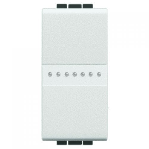 Buton cu revenire AXIAL Living Light Bticino 1M 10A , culoare alb N4055A