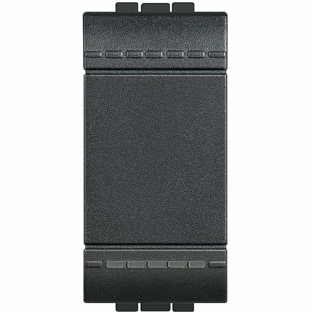 Buton cu revenire Living Light Bticino basculant 1M 10A , culoare antracit L4005A