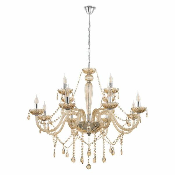 Candelabru Basilano Eglo 39094 - E14 12X40W D1000mm - Cognac