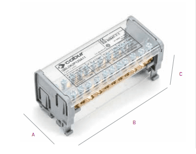 Distribuitor 2P 125A QBLOK2P125A11 repartitor faze 2P-125A-11F CABUR