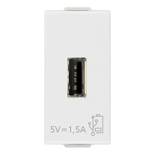 Incarcator USB 5V 1,5A 1 Modul white Vimar Neve UP 09292