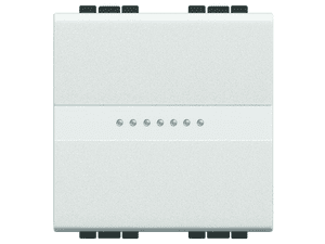 Intrerupator AXIAL Living Light Bticino 2M 16A , culoare alb N4051M2A