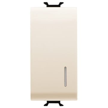 Intrerupator iluminabil 1M 16A Gewiss Chorus Ivory GW11002