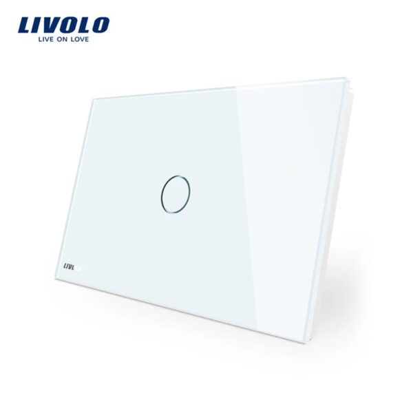 Intrerupator simplu cu touch Livolo din sticla standard italian VL-FC1-3G-11