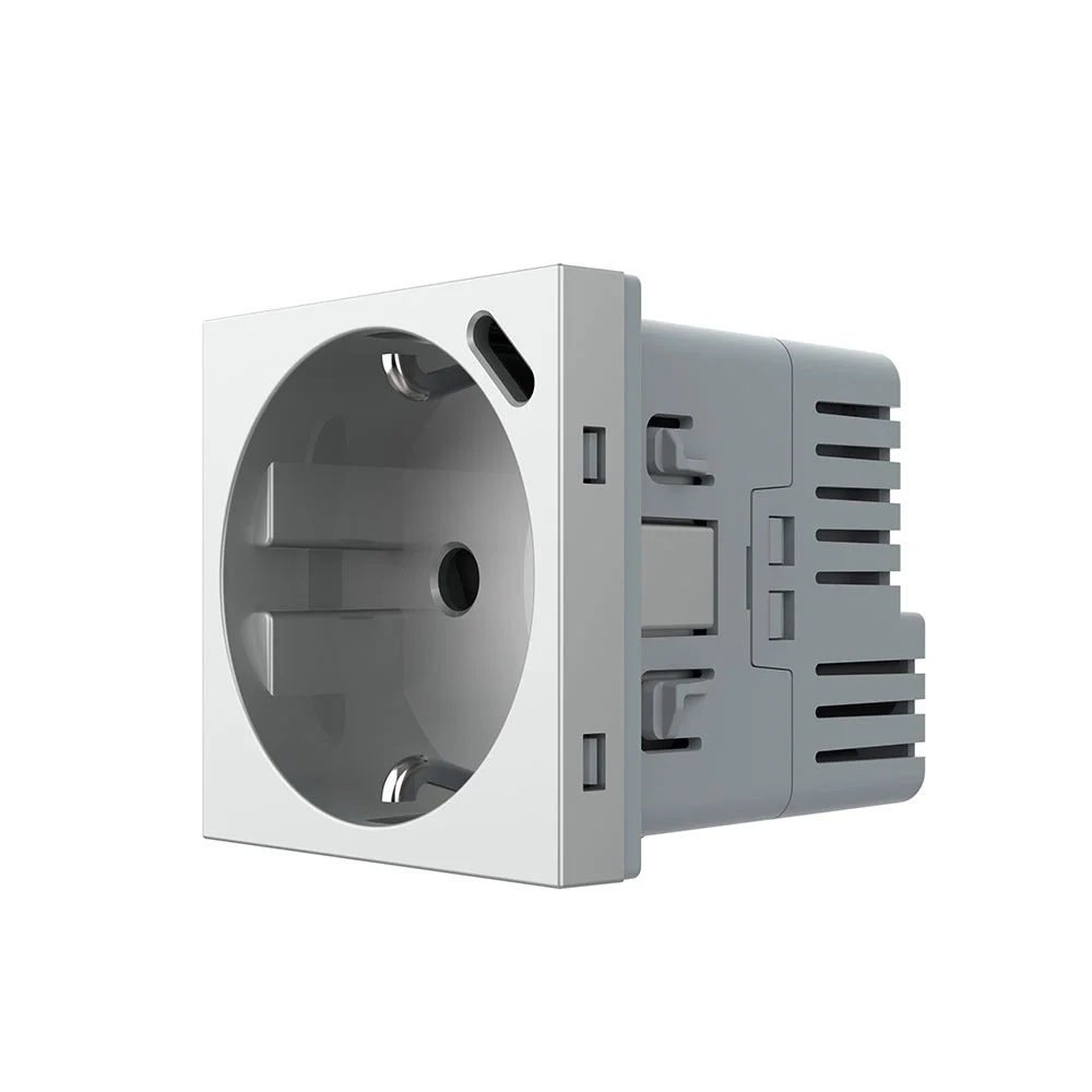 Modul Priza Schuko + USB-C LIVOLO, Standard German VL-FCTF16A.UC18W-2IP Modul Priza Schuko + USB-C LIVOLO, Standard German VL-FCTF16A.UC18W-2IP