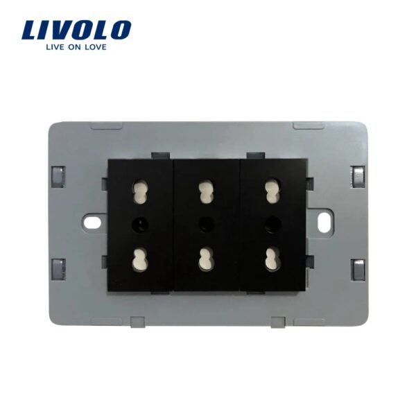 Modul priza tripla LIVOLO standard italian VL-C3IT-12