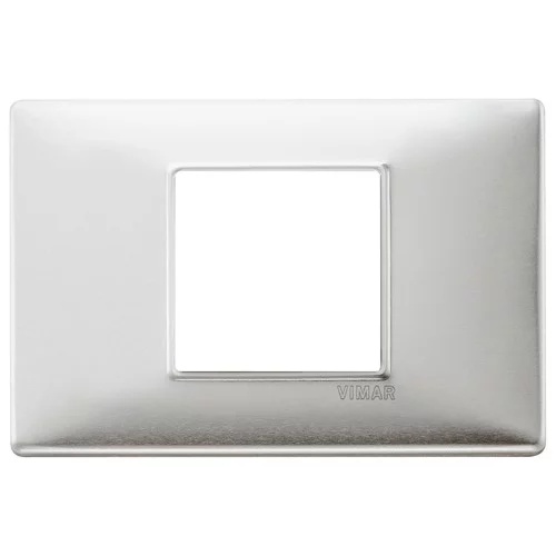 Ornament 2centrM brushed aluminium vimar Plana 14652.81