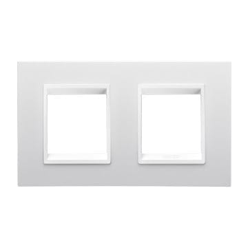Ornament LUX 2+2 Module Orizontal Monocrome Alb GW16223YB