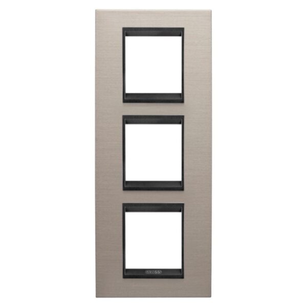 Ornament LUX 2+2+2 Module vertical Aluminiu texturat Lavy GW16227WS