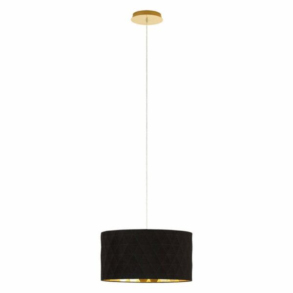 Pendul EGLO DOLORITA 39224 - E27 3X60W D500mm - Negru - Auriu