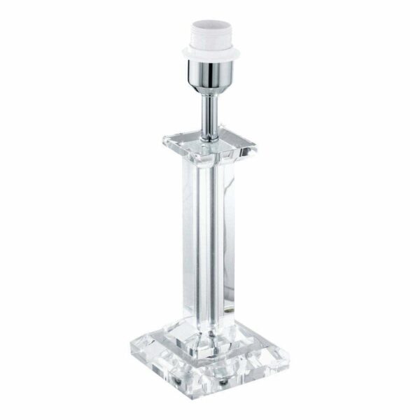 Picior veioza vintage EGLO GLASBURY 49855 - E27 1X60W - Cristal - Transparent - Crom