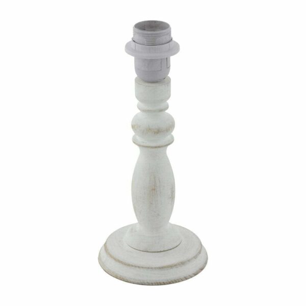 Picior veioza vintage EGLO VINTAGE 49827 - E27 1X60W D125mm - Lemn - Alb Antichizat