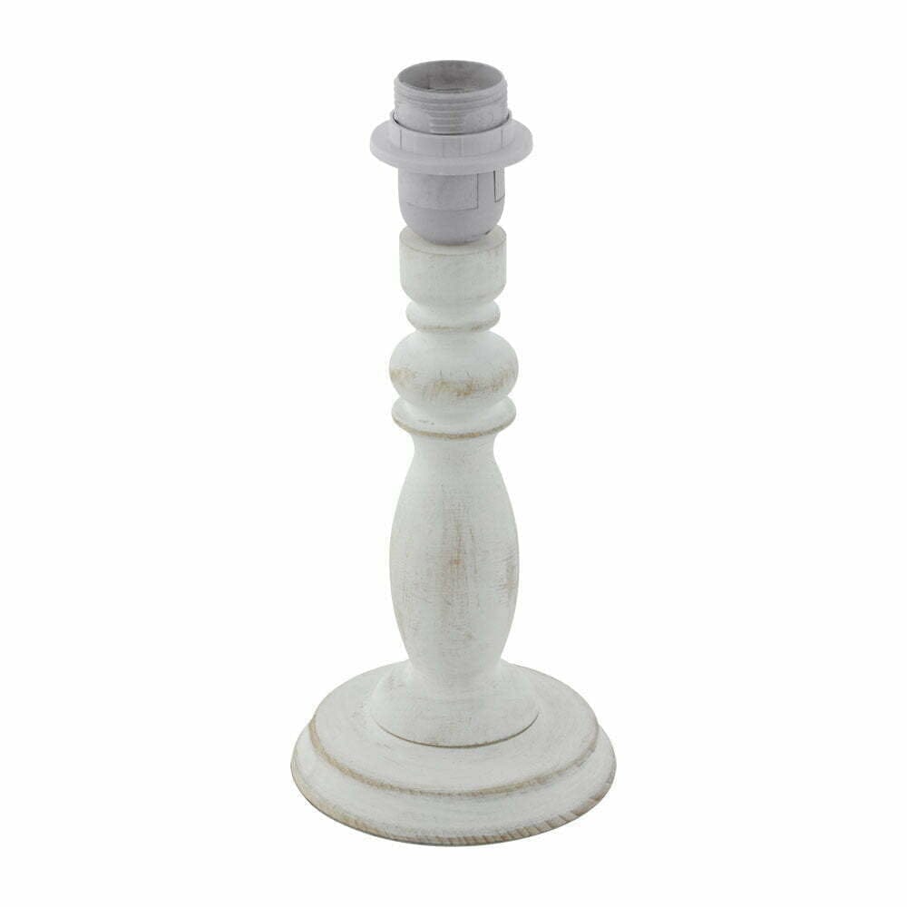 Picior veioza vintage EGLO VINTAGE 49827 – E27 1X60W D125mm – Lemn – Alb Antichizat Picior veioza vintage EGLO VINTAGE 49827 - E27 1X60W D125mm - Lemn - Alb Antichizat